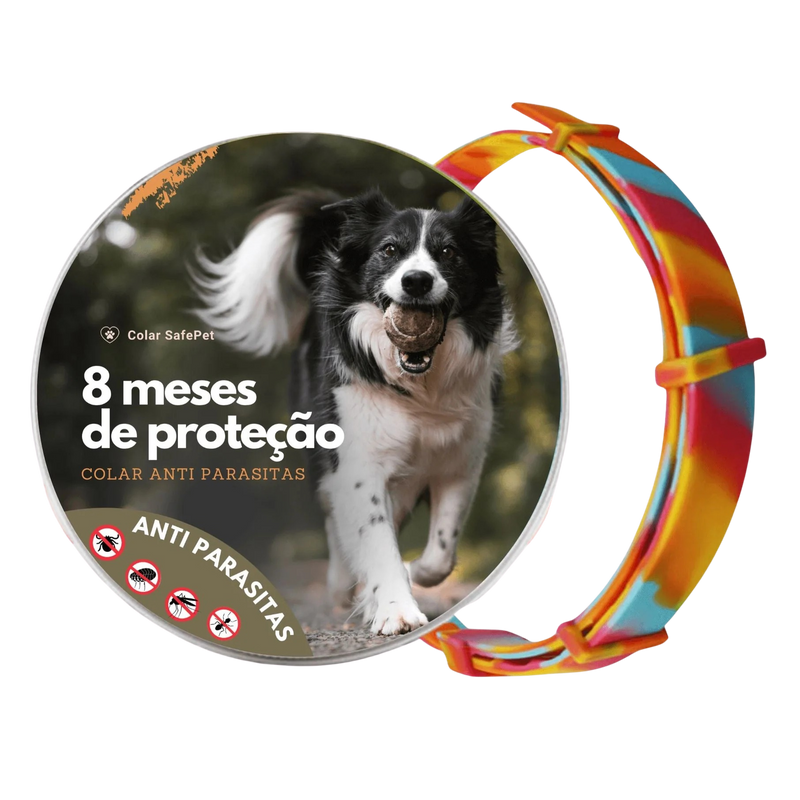 Colar Anti-Pulgas e Carrapatos™ + GPS Pet – Proteção e Localização em 1 só kit!