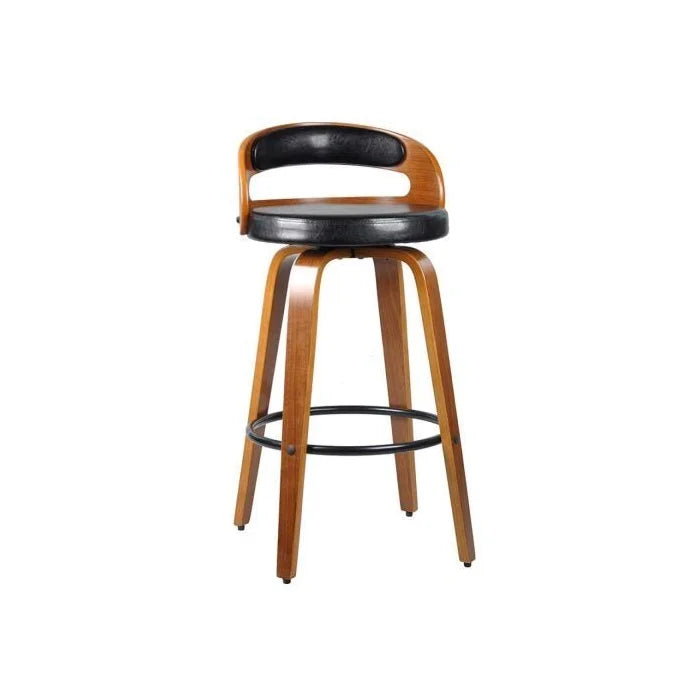 Banqueta para Cozinha Alta Giratória Madeira Rustica