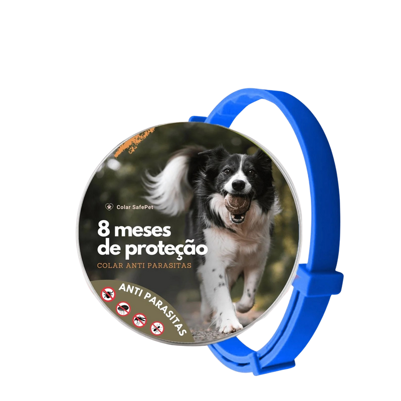 Colar Anti-Pulgas e Carrapatos™ + GPS Pet – Proteção e Localização em 1 só kit!
