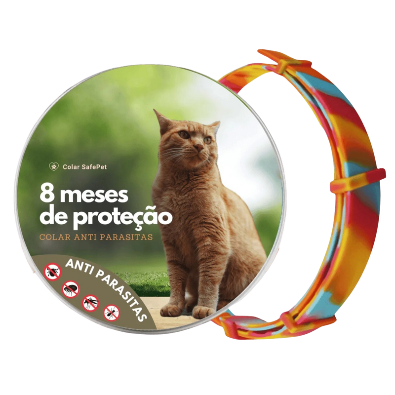 Colar Anti-Pulgas e Carrapatos™ + GPS Pet – Proteção e Localização em 1 só kit!