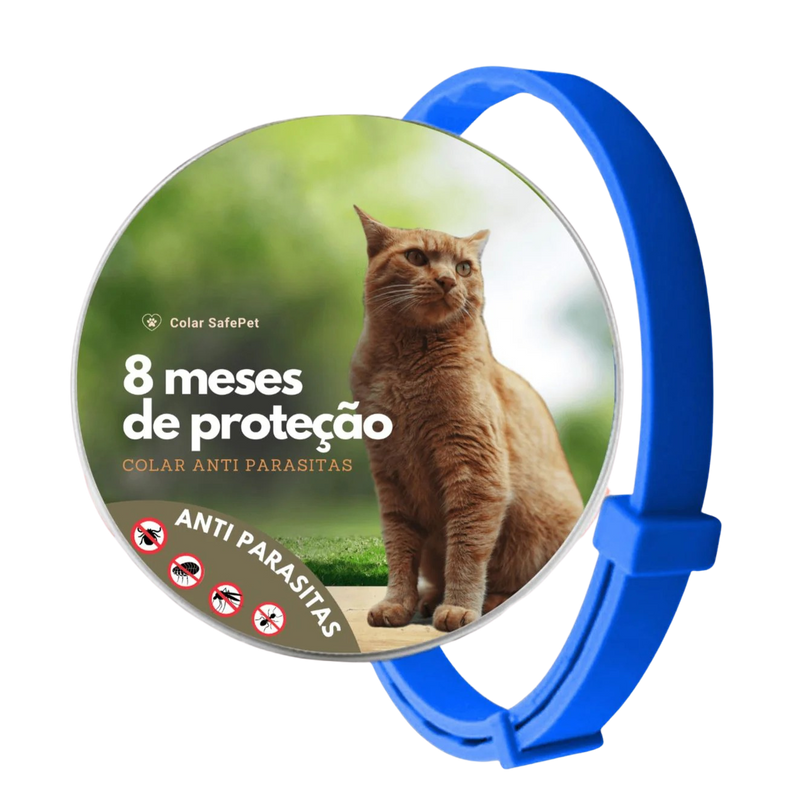 Colar Anti-Pulgas e Carrapatos™ + GPS Pet – Proteção e Localização em 1 só kit!