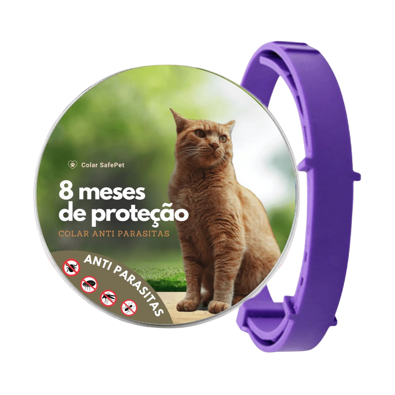 Colar Anti-Pulgas e Carrapatos™ + GPS Pet – Proteção e Localização em 1 só kit!