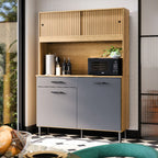 Armário De Cozinha Compacto Com 4 Portas E 1 Gaveta