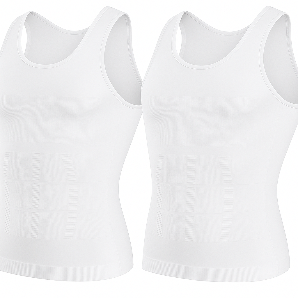 Camiseta Modeladora SlimFit™ – Conforto, Estilo e Barriga Chapada - [Compre 1 leve 2]