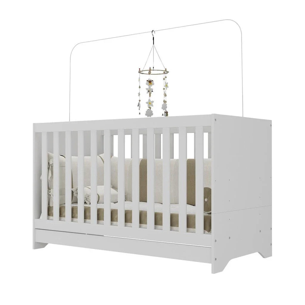 Berço 3 em 1 Evolutivo (Vira Mini Cama) - 100% Madeira Maciça [Garantia de 1 Ano]