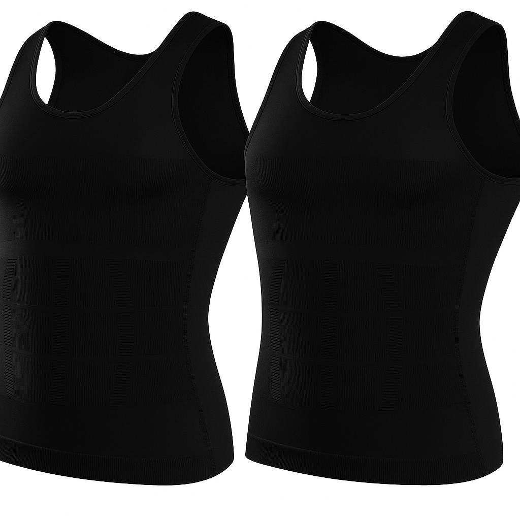 Camiseta Modeladora SlimFit™ – Conforto, Estilo e Barriga Chapada - [Compre 1 leve 2]