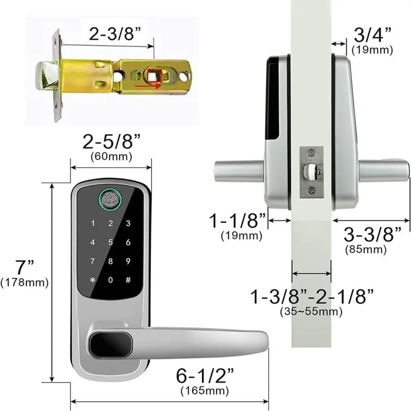 Fechadura Digital Wi-Fi IP66 Multifuncional